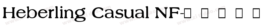Heberling Casual NF字体转换